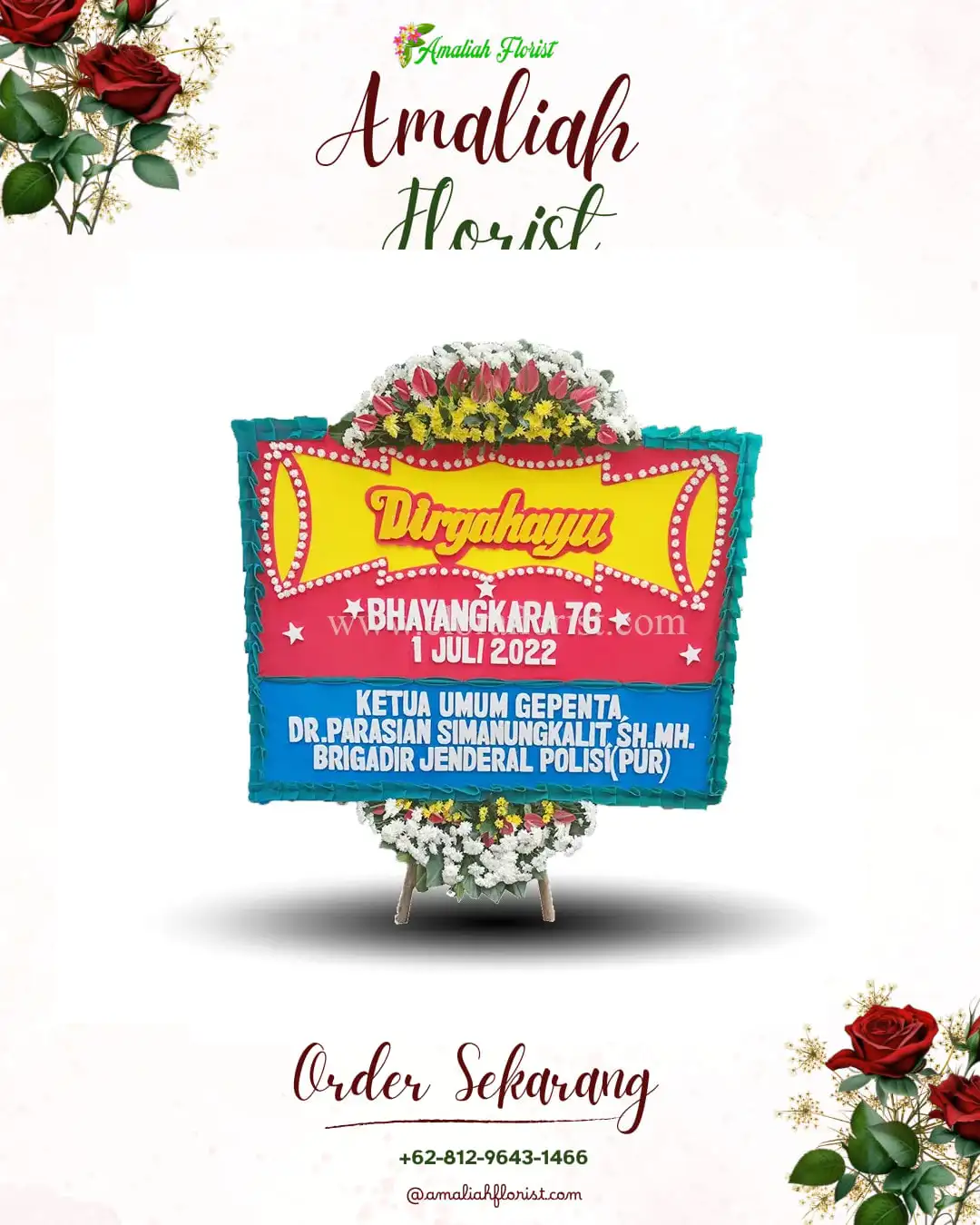 Papan Bunga HUT Ulang Tahun Wuluhan